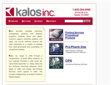 Tablet Screenshot of kalos-inc.com